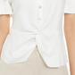 Alfani Women's Flutter Sleeve Top White Size Small