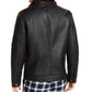 INC International Concepts Men's Julien Faux Leather Jacket Black Size X-Large