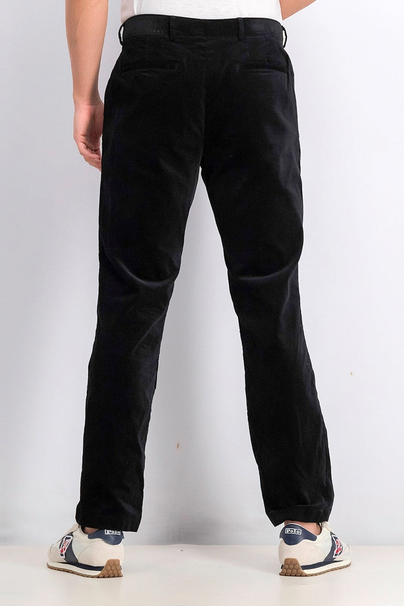 INC International Concepts Men's Slim Fit Velvet Pants Black Size 38