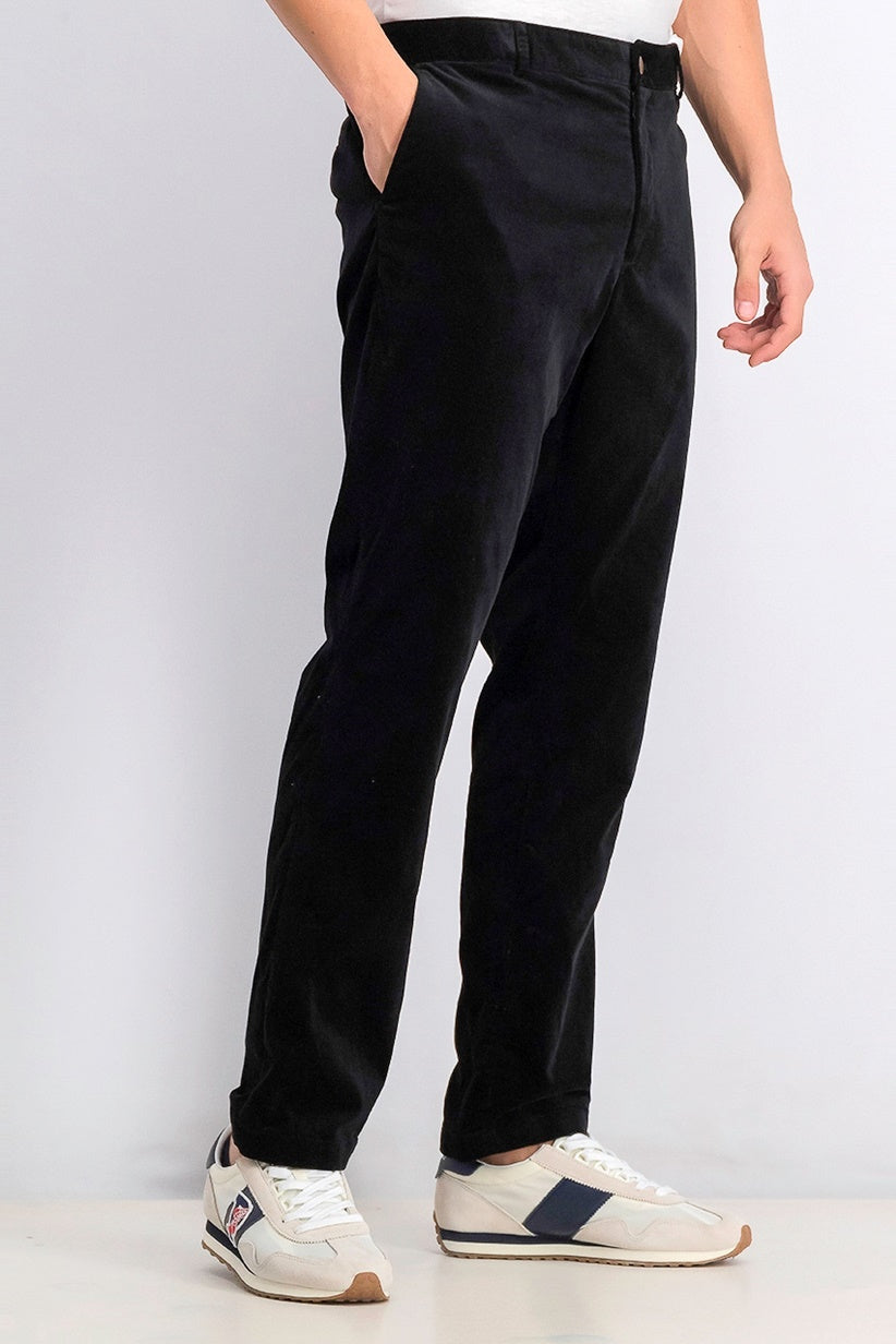 INC International Concepts Men's Slim Fit Velvet Pants Black Size 38