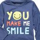 First Impressions Baby Boy's Smile-Print Cotton T-Shirt Blue Size 18 Months