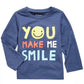 First Impressions Toddler Boy's Smile Print Cotton T-Shirt Blue Size 2T