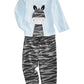 First Impressions Baby Boy's Zebra Print Cotton T-Shirt  Blue Size 3-6 Months