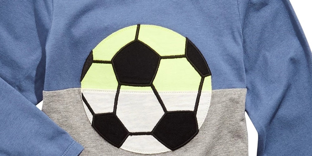 First Impressions Toddler Boy's Soccer Print Colorblocked T-Shirt Blue Size 4T