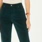 Charter Club Women's Lexington Corduroy Tummy Control Pants Green Size 14