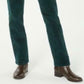 Charter Club Women's Lexington Corduroy Tummy Control Pants Green Size 14