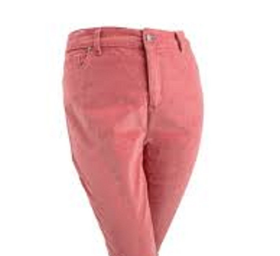 Charter Club Women's Lexington Corduroy Tummy-Control Pants Dark Pink Size 10