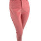 Charter Club Women's Lexington Corduroy Tummy-Control Pants Dark Pink Size 18