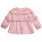 First Impressions Baby Girls Cotton Ruffled Top Pink Size 3-6M
