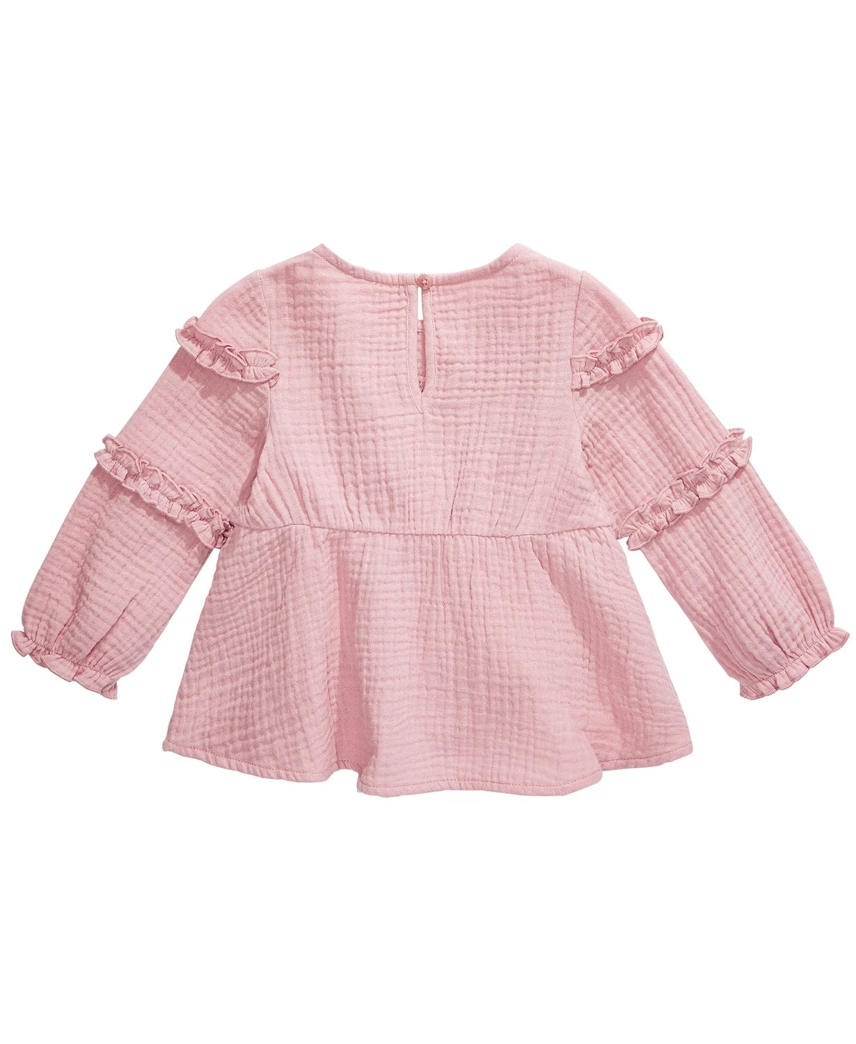 First Impressions Baby Girls Cotton Ruffled Top Pink Size 3-6M
