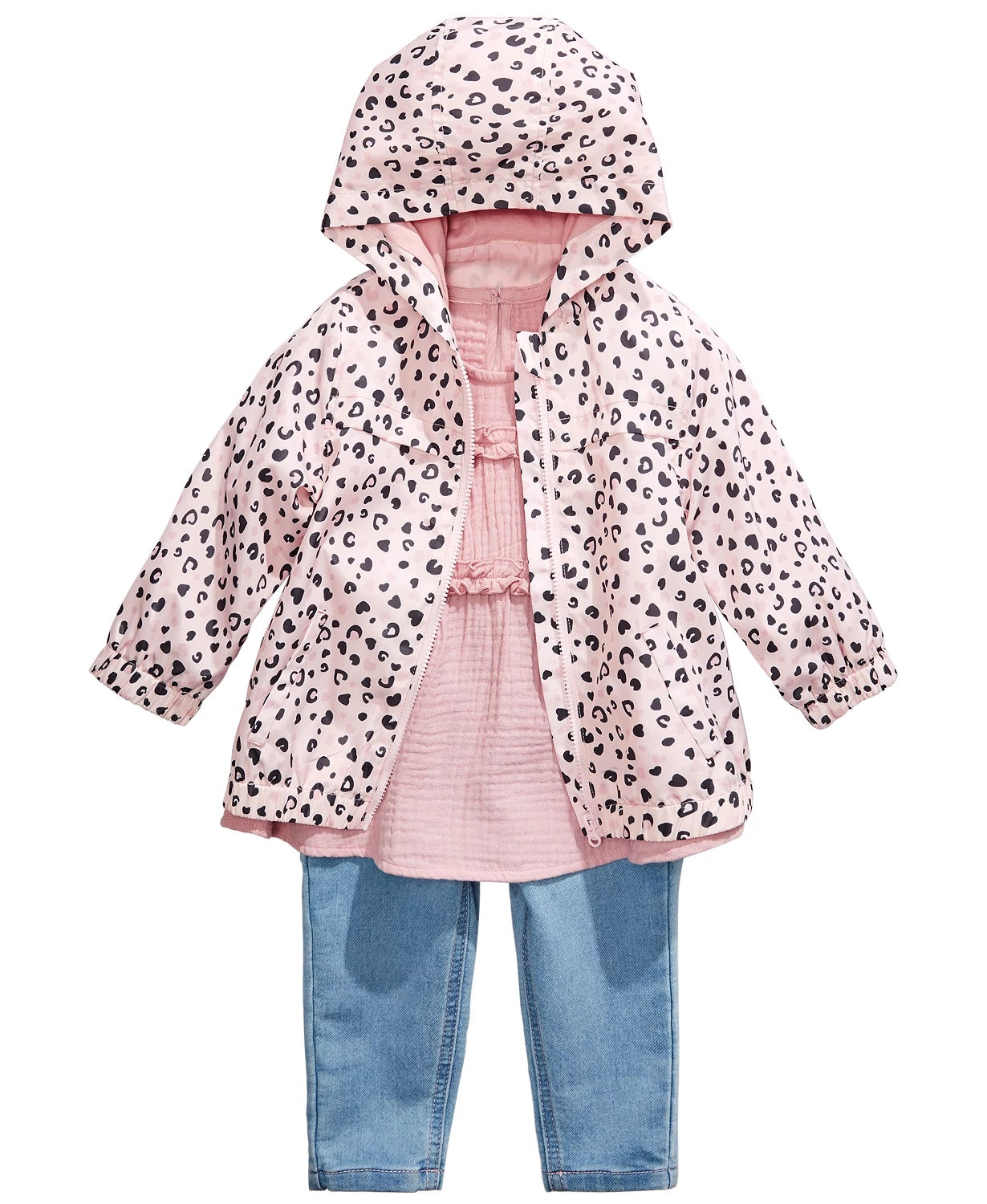 First Impressions Baby Girls Cotton Ruffled Top Pink Size 3-6M