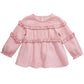 First Impressions Baby Girls Cotton Ruffled Top Pink Size 6-9M