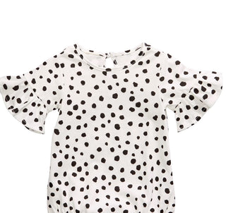 First Impressions Baby Girls Cheetah-Print Bell-Sleeve Cotton Bodysuit White Size 18M