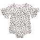 First Impressions Baby Girls Cheetah-Print Bell-Sleeve Cotton Bodysuit White Size 3-6M