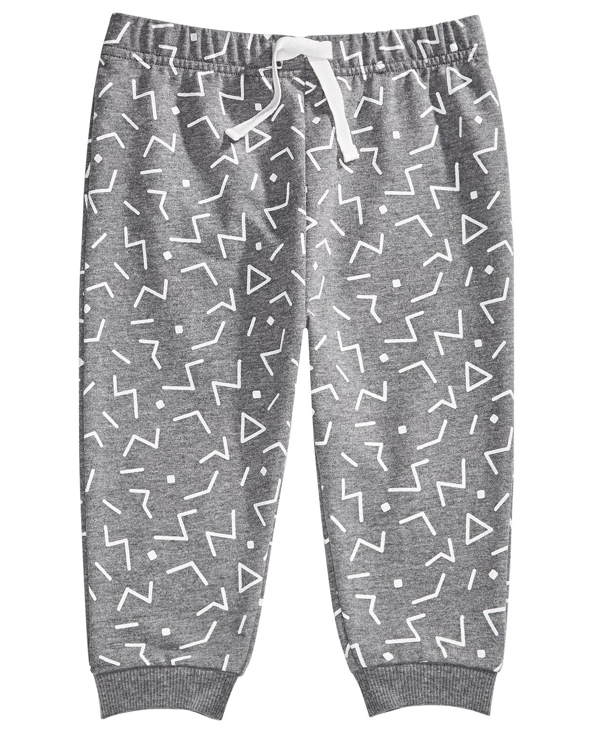 First Impressions Baby Boy's Geo-Print Joggers Gray Size 12 Months