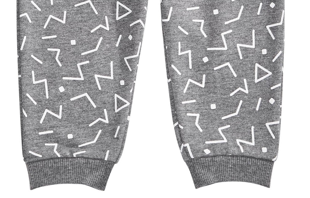 First Impressions Baby Boy's Geo-Print Joggers Gray Size 12 Months