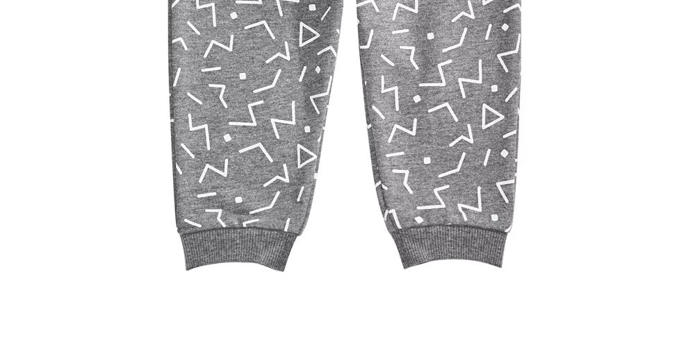 First Impressions Baby Boy's Geo-Print Joggers Gray Size 3-6 Months