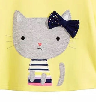 First Impressions Baby Girl's Cat-Print T-Shirt Yellow Size 18 Months