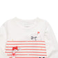 First Impressions Baby Girls Long-Sleeve Striped Dogs T-Shirt White Size 18M