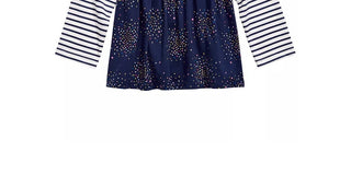 First Impressions Baby Girl's Cotton Long-Sleeve Striped Confetti Tunic White Size 18 Months