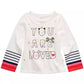 First Impressions Toddler Girls Cotton Long-Sleeve Graphic-Print T-Shirt White Size 2T
