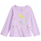 First Impressions Toddler Girl's Long Sleeve Elephant T-Shirt Purple Size 3T