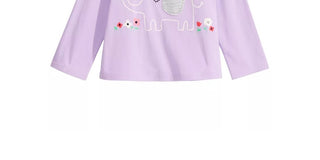 First Impressions Toddler Girl's Long Sleeve Elephant T-Shirt Purple Size 3T