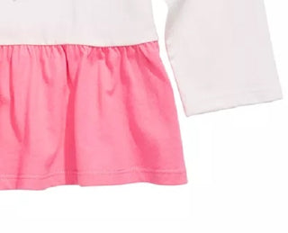 First Impressions Baby Girl's Cotton Rainbow Heart Peplum T-Shirt White Size 18 Months