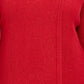 JM Collection Women's Holiday Party Metallic Textured Brooch Sweater Jacket Red Size Medium