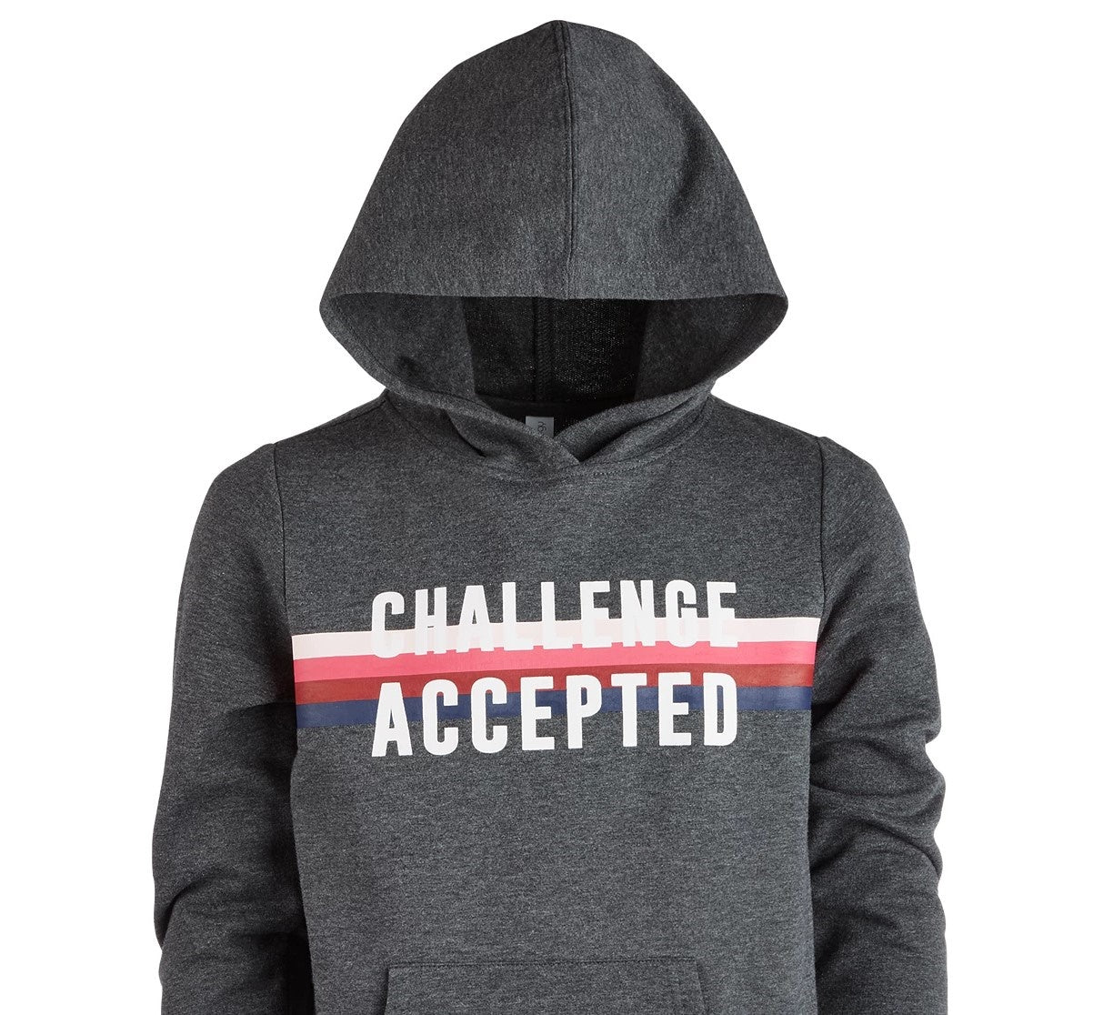 Ideology Big Girls Graphic-Print Hoodie Gray Size Large