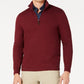 Tasso Elba Men's 1/4 Zip Sweater Wine Size X-Large