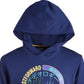Ideology Big Boy's Graphic Print Hooded T Shirt Blue Size Large