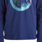 Ideology Big Boy's Graphic Print Hooded T Shirt Blue Size Large