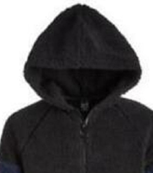 Ideology Big Boys Faux-Fur Hoodie Black Size Large