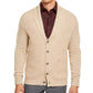 Tasso Elba Men's Cashmere Button Cardigan Brown Size Extra Large