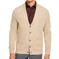 Tasso Elba Men's Cashmere Button Cardigan  Brown Size Large