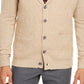 Tasso Elba Men's Cashmere Button Cardigan  Brown Size Large
