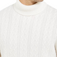 Tasso Elba Men's Cashmere Textured Turtleneck Sweater Beige Size Small