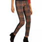 INC International Concepts Women's Plaid-Front Skinny Pants Black Size 2