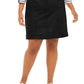 Karen Scott Women's Plus Size Knit-Waistband Skort  Black Size 18W