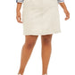 Karen Scott Women's Knit Waistband Skort Grey Size 24W