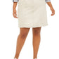 Karen Scott Women's Plus Size Knit-Waistband Skort Beige Size 16W