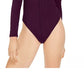 Bar III Women's Burgundy Long Sleeve V Neck Body Suit Top Red Size Large