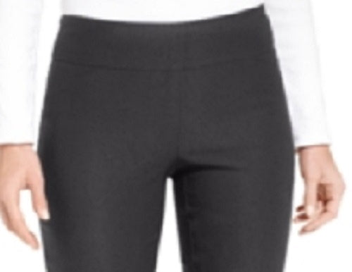 Charter Club Women's Petite Cambridge Tummy-Control Slim-Leg Pants Gray Size 16X3