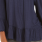 Style & Co Women's Off The Shoulder Bell Sleeve Top Blue Size X-Large