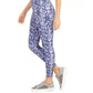 Ideology Women's Python Print Leggings Purple Size XX-Large