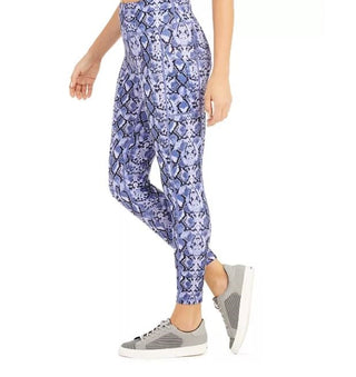 Ideology Women's Python Print Leggings Purple Size XX-Large