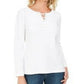 Karen Scott Women's Lace-Up French Terry Sweatshirt White Size X-Small