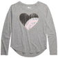 Epic Threads Big Girls Leopard Heart T-Shirt Gray Size Extra Large