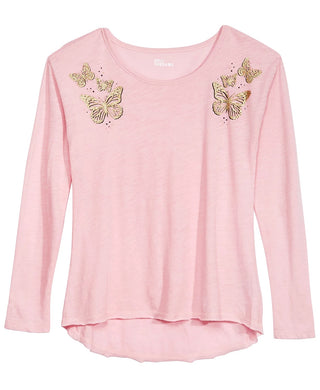 Epic Threads Big Girls Butterfly T-Shirt Pink Size Medium